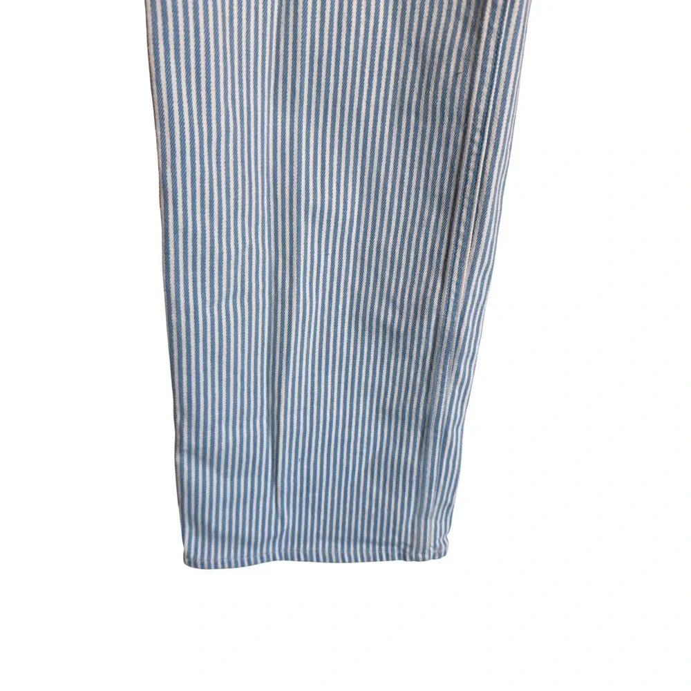 Retro‎ Coastal Abercrombie & Fitch The 90s Relaxed Jean High Rise Striped 28/6 - Picture 9 of 11